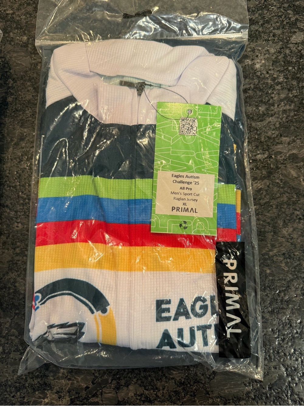 Primal Men's Multicolor Raglan Stripe Jersey - Eagles Autism Challenge
